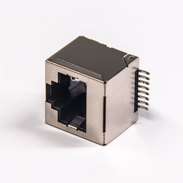 rj45網絡接口直通SMT接PCB板不帶燈連接器 rj45網絡接口直通SMT接PCB板不帶燈連接器