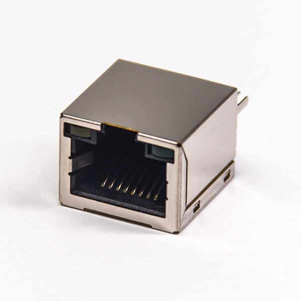180度rj45帶燈帶屏蔽式以太網接口8p8c穿孔接板 180度rj45帶燈帶屏蔽式以太網接口8p8c穿孔接板