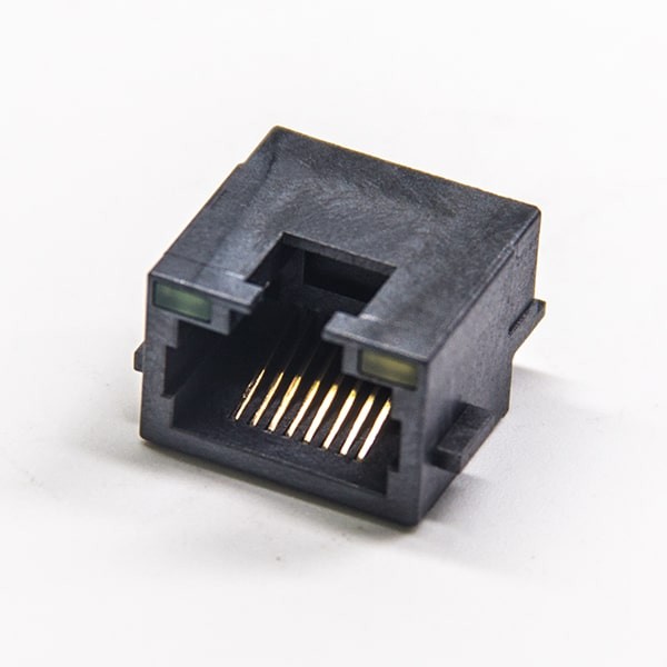網口插座rj458p8c全塑沉板式帶屏蔽帶燈不帶濾波器 網口插座rj458p8c全塑沉板式帶屏蔽帶燈不帶濾波器