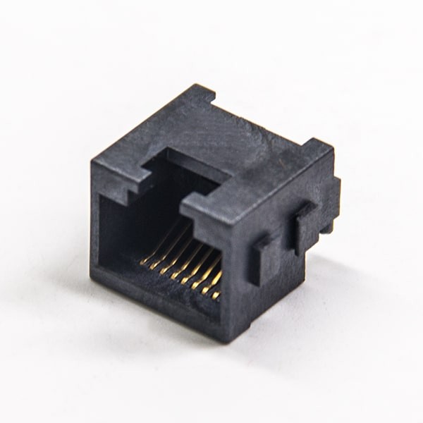 沉板式rj45母座全塑貼板以太網連接器 沉板式rj45母座全塑貼板以太網連接器