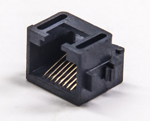 rj458p8csmt全塑母座彎式貼板非屏蔽沉板式