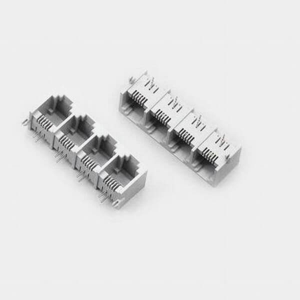 RJ11電話插座專業(yè)供應全塑4聯體母座6P2C插座1*4 RJ11電話插座專業(yè)供應全塑4聯體母座6P2C插座1*4