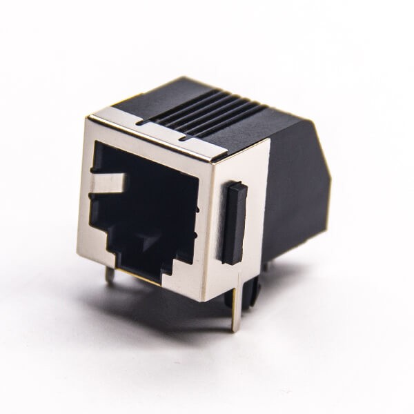 屏蔽rj11信息模塊連接器6p6c彎式母座插PCB板 屏蔽rj11信息模塊連接器6p6c彎式母座插PCB板