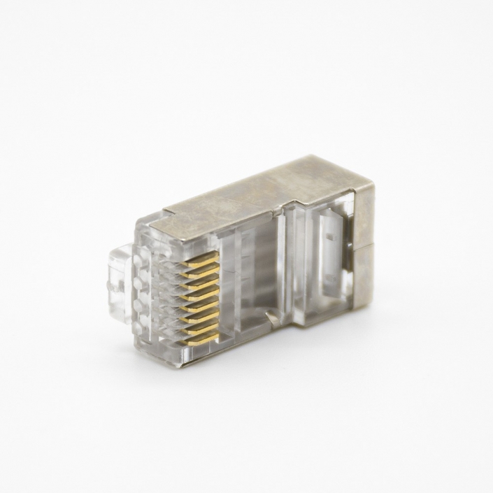 RJ45網(wǎng)絡(luò)插頭帶屏蔽直式面板安裝8P8C用于Cat5eCat6Cat6aCat7Cat8 RJ45網(wǎng)絡(luò)插頭帶屏蔽直式面板安裝8P8C用于Cat5eCat6Cat6aCat7Cat8