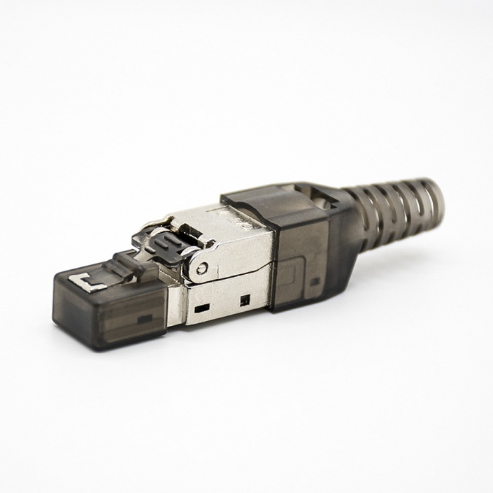 RJ45信息模塊插頭免工具直式帶屏蔽用于cat5ecat6cat6acat7 RJ45信息模塊插頭免工具直式帶屏蔽用于cat5ecat6cat6acat7