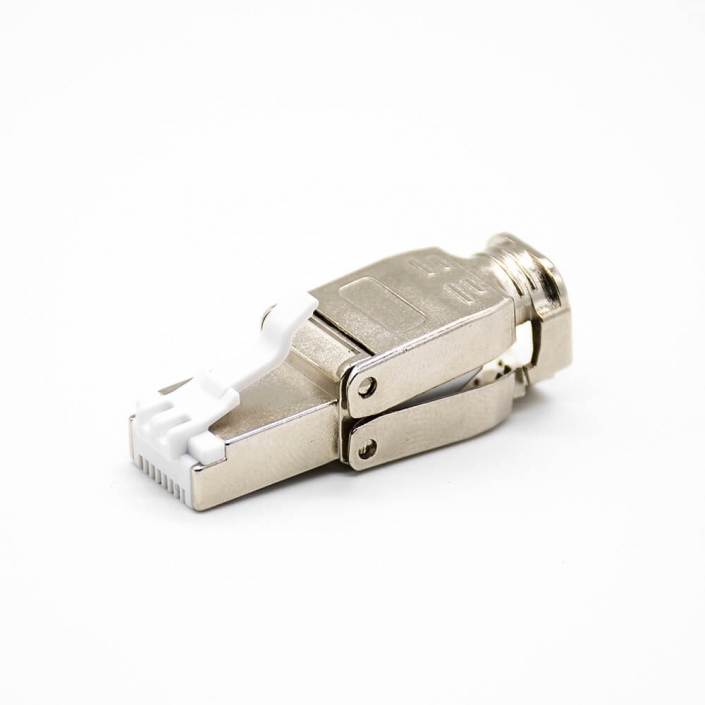 RJ45型網(wǎng)線插頭直式8芯免打水晶頭超六類帶屏蔽 RJ45型網(wǎng)線插頭直式8芯免打水晶頭超六類帶屏蔽