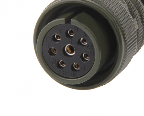 機(jī)床連接器MS3106A18-8S工防航空插頭8芯直式插頭