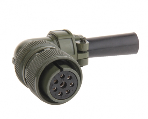MS3108A20-7S 8P彎管母頭工防伺服電機連接器