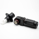 高壓大電流連接器12mm黑色IP65 350A帶孔銅牌彎式插頭插座一套