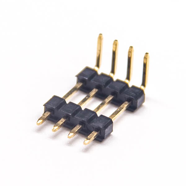 單排雙塑排針90度間距2.54mm插PCB板10pcs