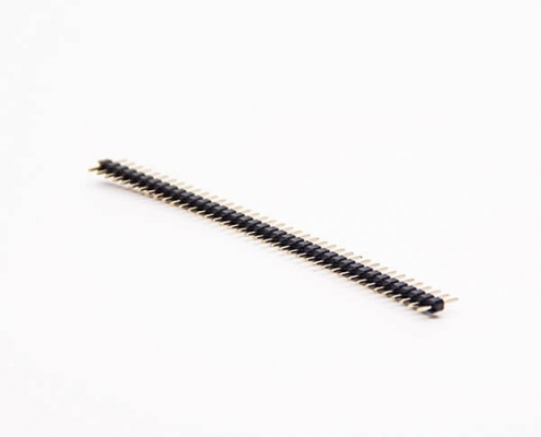 排針單塑單排公頭連接器直式180度40pin間距2.0mm