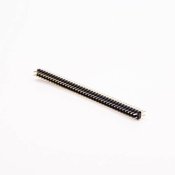 2.0mm排針單塑雙排連接器80pin直式180度穿孔 2.0mm排針單塑雙排連接器80pin直式180度穿孔