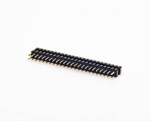 排針連接器直式公頭雙塑雙排48pin2.54mm間距長15mm插板式