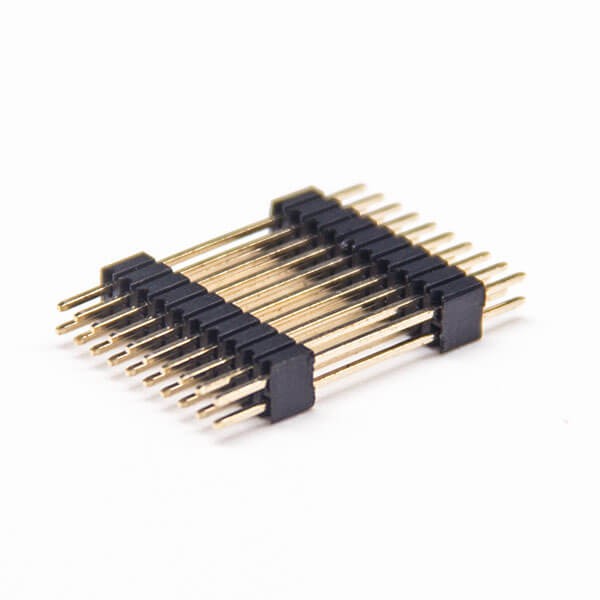 雙排雙塑排針20Pin直式180度間距1.27mm2pcs