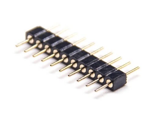 單排圓孔插針180度10針全金間距2.0mm長10mm2pcs