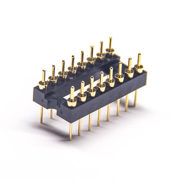 2.54排針塑膠高3mm180度雙排圓孔插板式5pcs