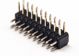 2.0雙排針90度單塑20Pin穿孔塑高4.0mm5pcs