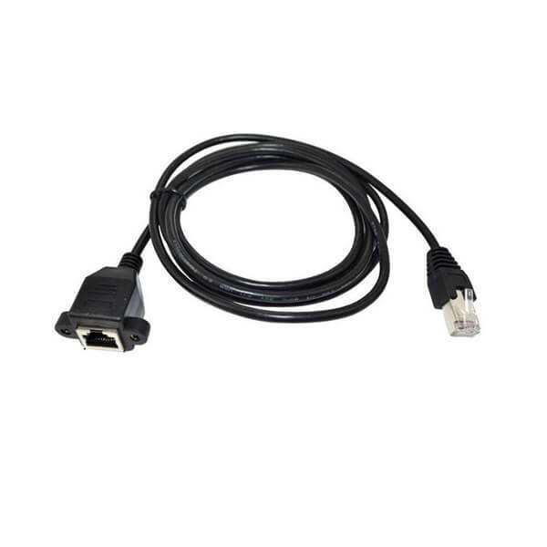五類RJ45延長線0.6米帶屏蔽公轉母8芯網絡線