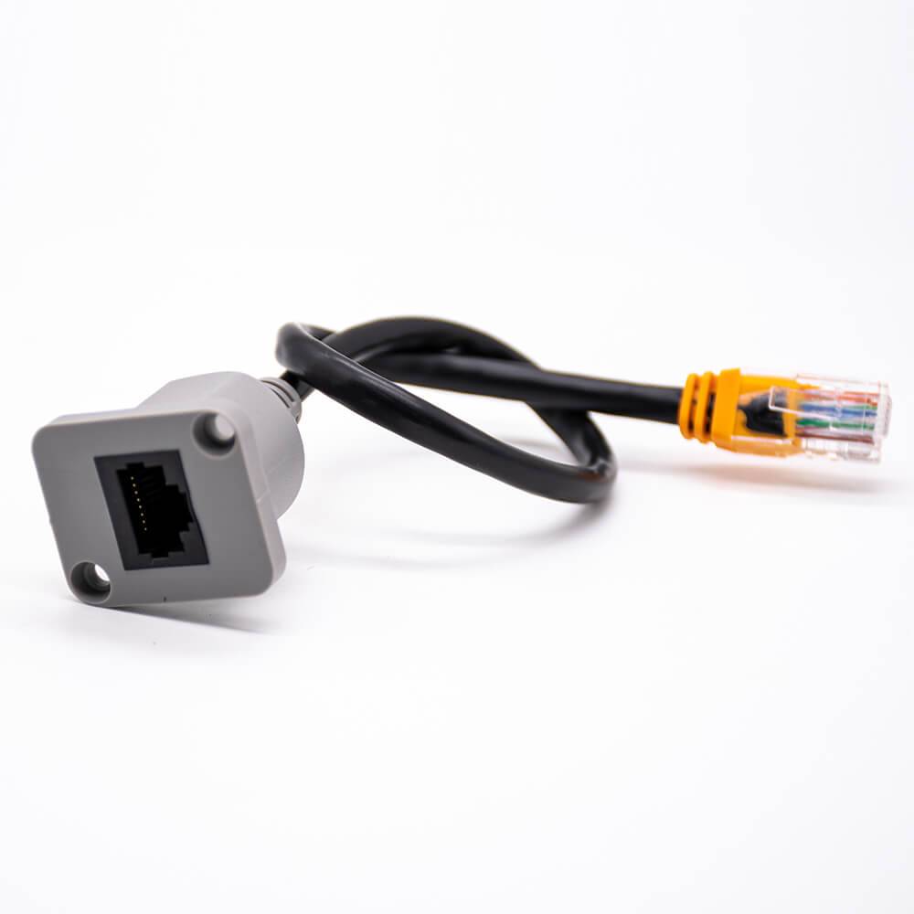 RJ45全塑母座延長線網絡連接線線長30CM750MM網線RJ458p8c線