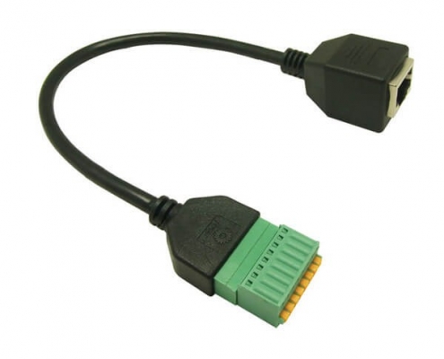 RJ45轉接線端子8PIN網絡直通頭8P8C網絡延長線0.3M