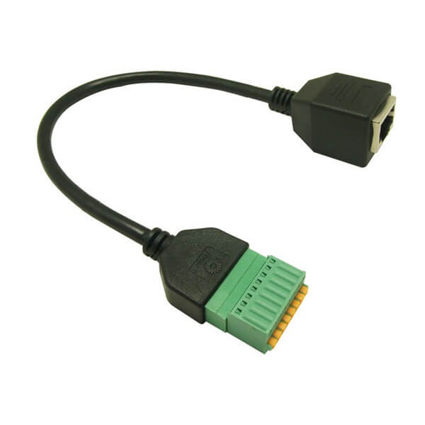 RJ45轉接線端子8PIN網絡直通頭8P8C網絡延長線0.3M