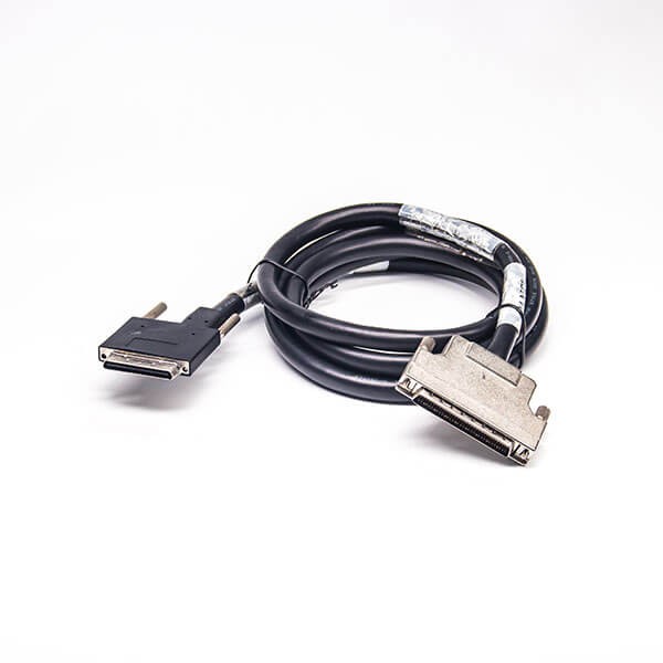 SCSI68P接口VHDCI型注塑公轉(zhuǎn)HPCN組裝式公頭連接線2米