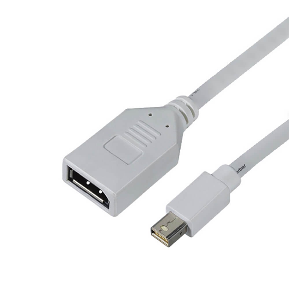 MiniDisplayport線直式公頭轉DP母頭0.5米轉接線