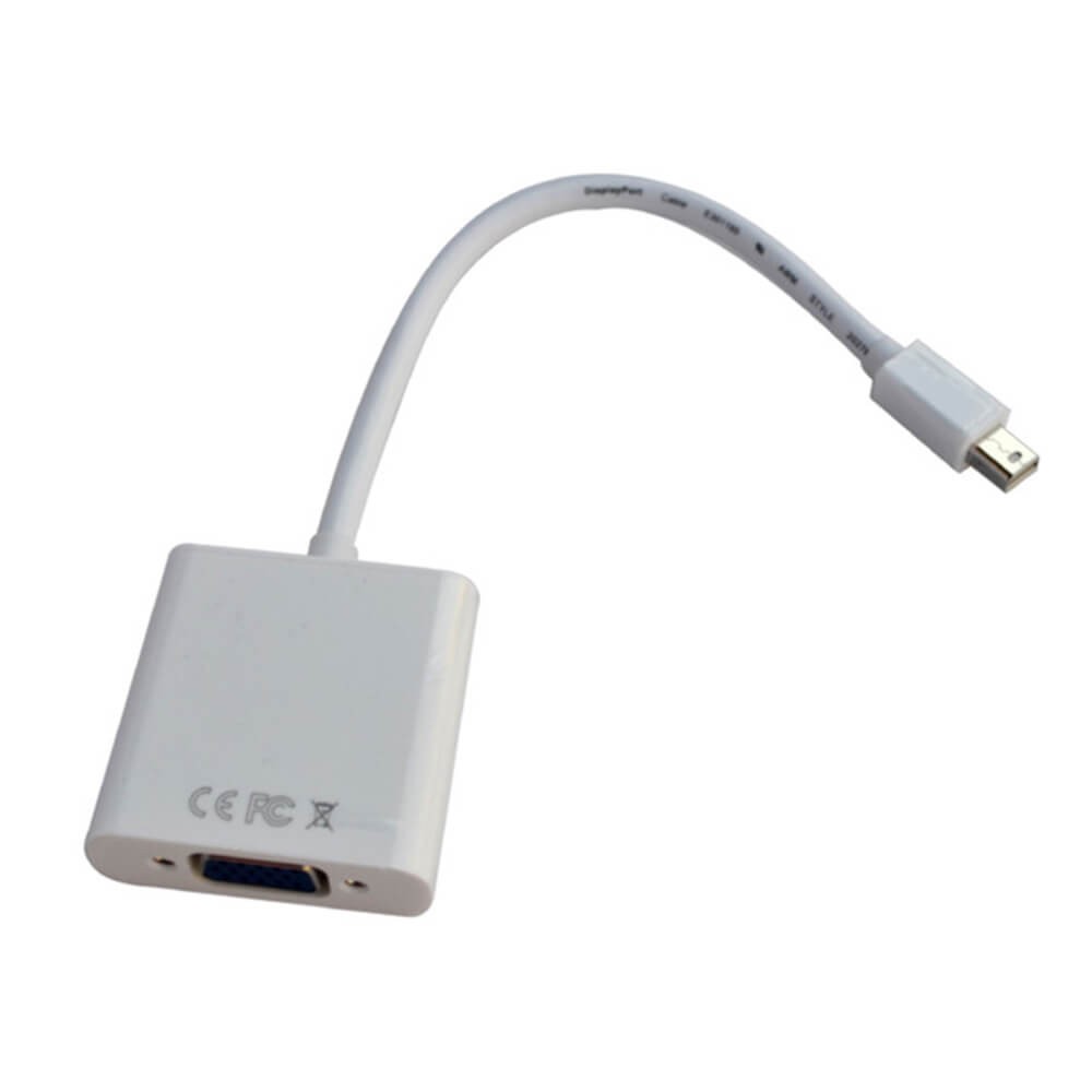 MiniDisplayPort轉VGA直式公轉母0.5米轉接線