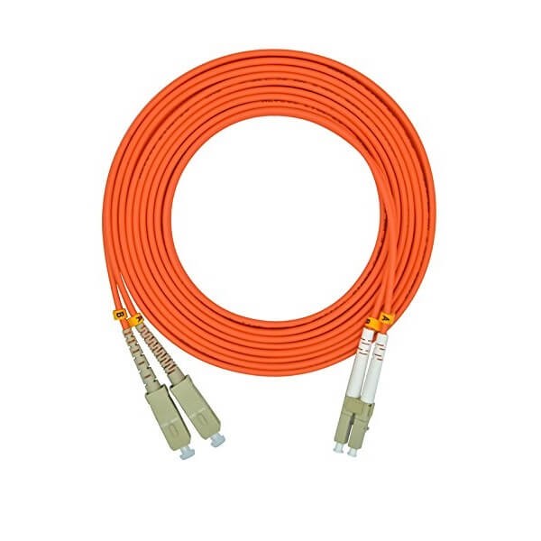 LCSC光纖跳線50/125μmOM2雙工多模3米長