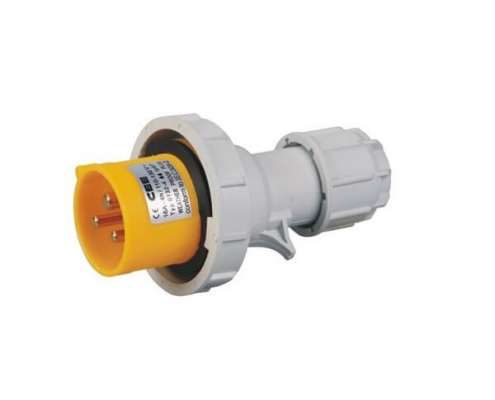 CEE兩相IEC16A3芯兩相IP44防水工業插頭