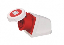 航空工業插座紅色IP67防水16A4芯415V