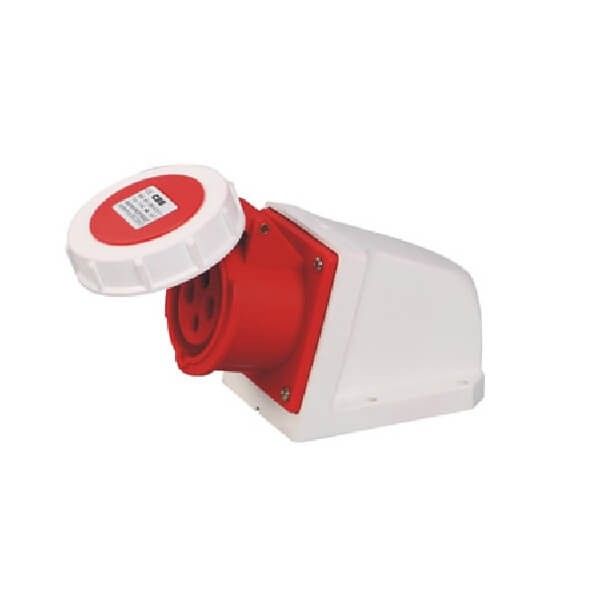 IEC工業插座紅色IP67防水32A4芯415V