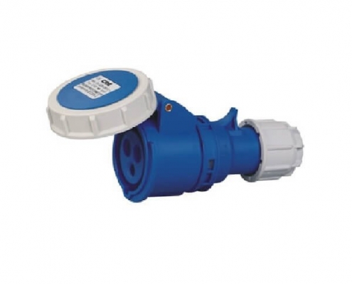 防水工業連接器32A3芯藍色IP67