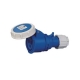 防水工業連接器32A3芯藍色IP67