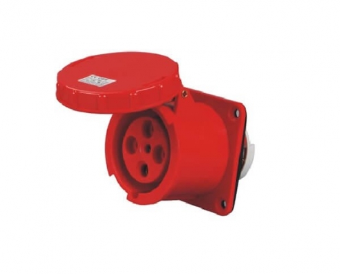 工業暗裝插座CEE工業連接器63A4芯IP67