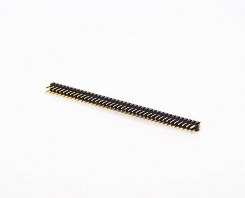 雙排直式排針連接器80pin間距2.54mm單塑插板式