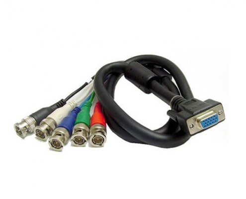 HD15轉RGBHV BNC連接器電纜