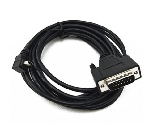 DB15公轉MINI 5P彎頭數據線