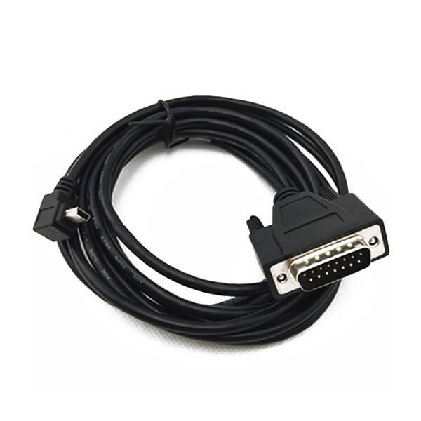 DB15公轉MINI5P彎頭數據線,串口線,D-SUB工控連接線
