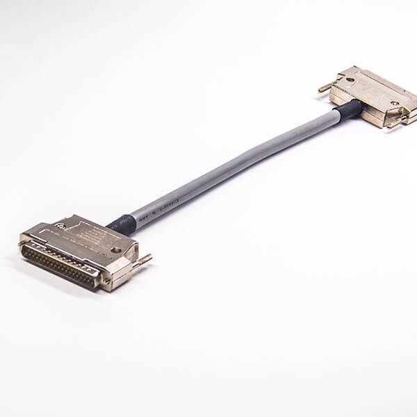 DB25公頭串口線DB25金屬外公轉公組長線材30CM