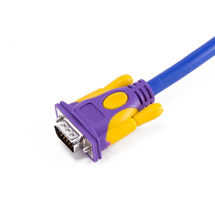 VGA D-Sub 公頭轉公頭直式15芯連接器線材