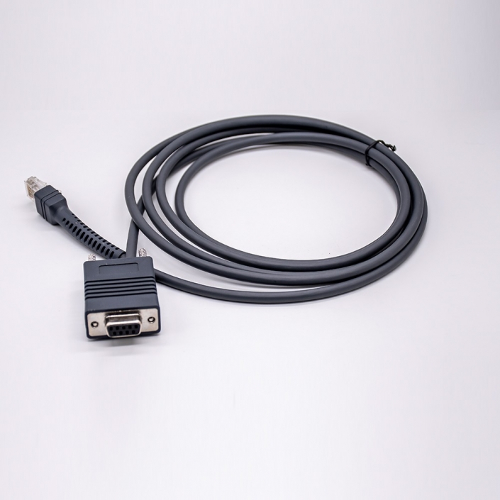 DB9針母頭轉RJ45黑色2/3米裝配線