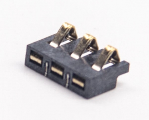 電池座彈片式PH2.0貼板安裝公插頭PCB板3芯鍍金