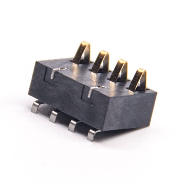 4芯電源連接器PCB板貼板安裝電池座公插頭PH2.5鍍金