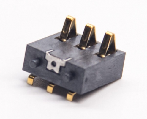 手機電池座接觸彈片3芯PCB板貼板安裝PH2.5公插頭