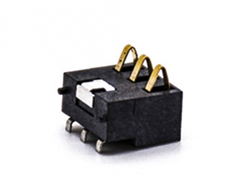 手機(jī)電池座接觸彈片3芯PCB板安裝2.5間距手持設(shè)備專(zhuān)用電池座