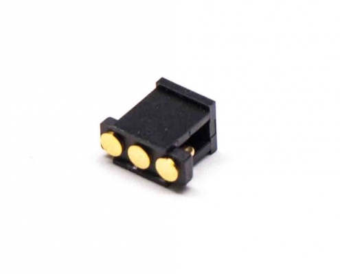 2PinPogoPin連接器2.5MM間距R型側(cè)放式單排普通單頭