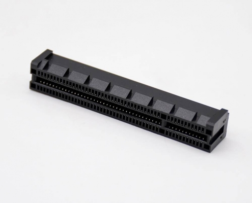 連接器PCIE8X夾板式卡槽98芯沉板式記憶卡連接器