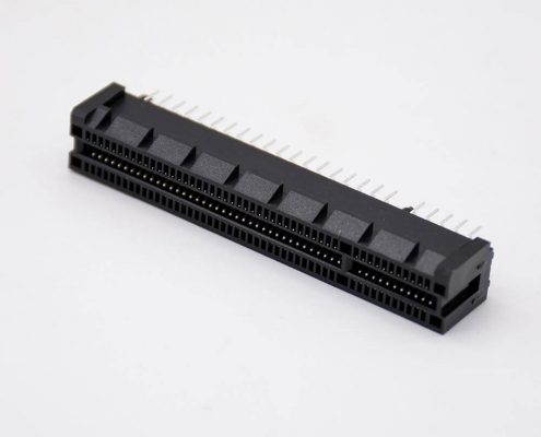 PCIE扁平連接器98芯導柱式插槽8X接PCB板