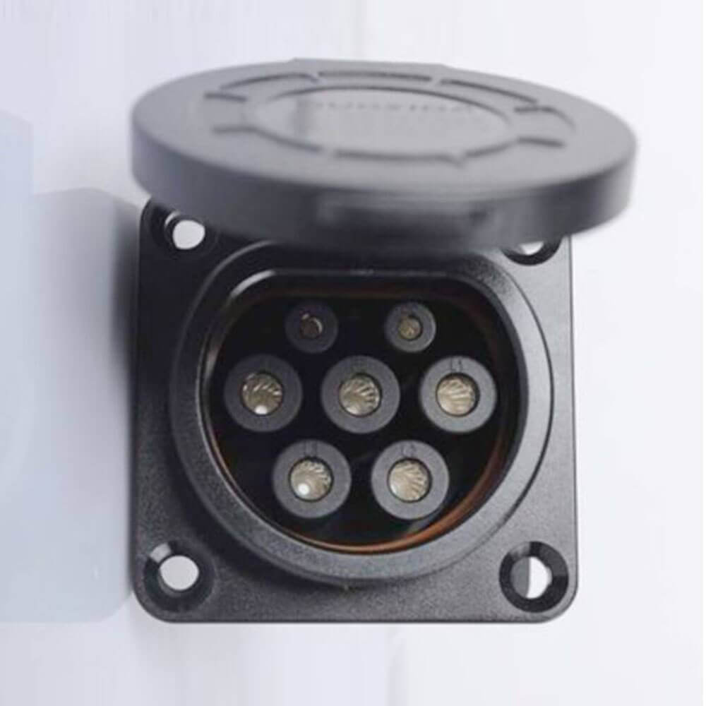 新國標交流充電槍16A_32A GB_T20234 7孔樁端充電插座